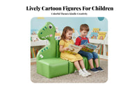 3 Pieces Easy to Clean Transformable Cushion Playset Rounded Corners Cartoon Block Couch Long-Lasting kids' Sofa Skin-Friendly for Toddlers, Educators, Parents, Kindergarten, Reading Corner, Library, Indoor Play