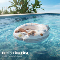 Infant Underarm Swim Device Adjustable Size Underarm Swim Float Easy to Inflate Infant Chest Float for Newborns, Young Children, Aquatic Play, Bathtub