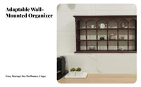 French Retro Aesthetic Arched Compartment Wall Shelf Vintage Design Arched Accent Shelf Space-Saving Display Unit Multi-Purpose for Home Decorators, Decor Enthusiasts, Kitchen, Living Room, Bedroom, Entryway