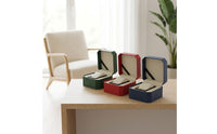Hinged-Lid Watch Box with Cushion Soft Octagonal Watch Holder Simple Jewelry Box with Cushion Lightweight for Gifters