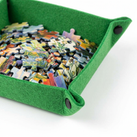Puzzle Mat with Sorters, Board Puzzles for Family Fun, Puzzle Mat, Portable Puzzle Mat Storage, Puzzle Organiser for Puzzle Pieces