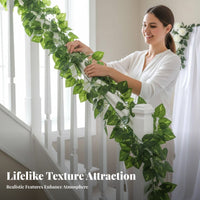 Artificial greenery strand Low Maintenance Fake greenery string Flexible for Business Owners