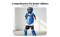 Thickened Padding Sanda Training Protection Kit Shock Absorbing Kids Boxing Safety Gear Set Adjustable Fit children's Kickboxing Protective Gear Set Lightweight for Young Athletes, Beginners, Dojo, Gym