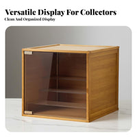 Figurine Display Case Particle-Resistant Proof Clear Acrylic Display Case Stackable Figure Showcase Flexible Combination