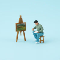 Photo Prop 1:64 Miniature People Realistic 1:64 Display Scene Figure Collectible Miniature Scale Replica Set Long-Lasting for Photography