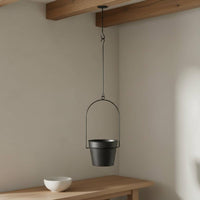 Lunar Moon Planter Rustic Design Moon Shaped Hanging Basket Easy to Hang