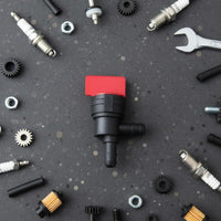 Easy to Install Lawn Mower Gas Valve Sturdy Plastic Inline Fuel Shut Stop Valve for Generator, Motorcycle
