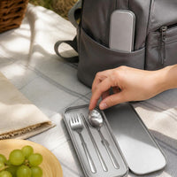 304 Stainless Steel Portable Cutlery Set with Case for Travel and Home Use