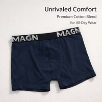 Mens Boxers Loose Fit with Elastic Waistband for Daily Use, 95% Breathable Underwear for Everyday Wear, Long in Single Gift Box