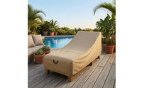 Patio Chaise Lounge Cover Sloped Top Chaise Lounge Cover Woven Textile