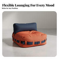 Space-Saving Teardrop Bean Bag Chair stylish aesthetic Floor Sofa No Assembly Required Indoor Furniture Lightweight for Adults, Teens, Students, Bedroom, Balcony, Living Room, perusing corner