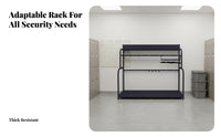 Security Equipment Stand Comprehensive Storage Riot Gear Rack Multi-Functional Design Police Gear Rack for First Responders, Guard Post, School