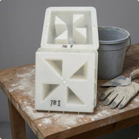 Concrete Hollow Brick Form White Building Supply Long-Lasting