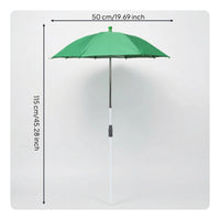 Waterproof Plant Umbrella with Ground Stake Sturdy Telescopic Plant Shade Compact Garden Shade Umbrella Portable for Planters, Balcony, Patio