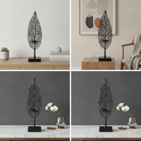 Leaf Candle Holder Perforated Candle Holder with Square Base Stable Candelabra for Interior Designers