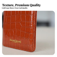 3 Pieces Alligator Texture Pattern Scorecard Holder Long-Lasting Golf Scorebook Ideal Gift for Golfers, Athletes, Competition, Outdoor