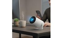 Adjustable Angle HY300 Projection Device Auto Image Correction Cylindrical Projection Device with Stand Portable Two-bandBand 6 for Home Theater