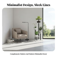 Multi Tier Plant Stand Modern Minimalist Design Tiered Plant Shelf Space Saving Multi-Level Flower Rack for Living Room, Balcony, Indoor