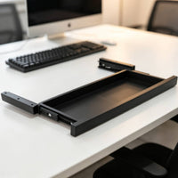 Beneath-Desk Keyboard Tray Smooth Under Desk Keyboard Tray Sturdy Furniture for Office Workers