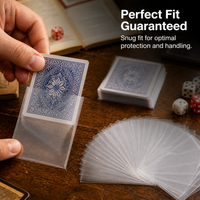 20 Mil Thick Clear Card Sleeves for Board Games - 50 Pack