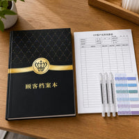 VIP Member Customer Record Book A4 Notebook for Client Information Management