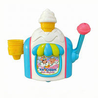 Side Lever Ice Cream Bath Toy Pretend Play Plastic Ice Cream Machine Toy Long-Lasting Educational