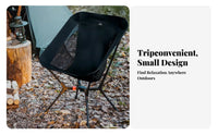 Lightweight foldable Moon Chair small-sized Foldable extremely lightweight Camp Chair Easy Setup Folding Seat Er& departnomic Design for spinepackers, Picnickers, Camping, Fishing, Picnics, spinepacking