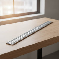 Sliding Door Hardware Kit Space-Saving Sliding Door Hardware with Rail Adjustable for Builders, Wardrobes, Cabinets, Home Renovations
