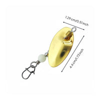 Quick Change Blade Freshwater Saltwater Lure Making Part Hand-Tied Fishing Tackle for Bass Fishermen
