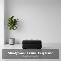 Minimalist Design Long Storage Bench Multi-Purpose Upholstered Seating Soft Upholstery Indoor Furnishing Sturdy Construction for Interior Designers, Homeowners, Adults, Walk-in Closet, Entryway, Bedroom, Living Room