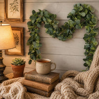 Eucalyptus Garland Vine Flexible Steming Artificial Eucalyptus Vine Trailing Hanging Leaf Garland for Decorative Display
