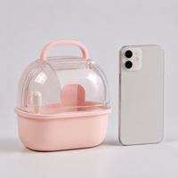 Small Bird Cage Birdcage Portable Bird Carry for Parakeets Small Birds Plastic Handheld Vet Visit Outing