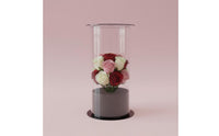 Acrylic Rose-Themed Present Box Elegant Presentation Acrylic Flower Box Reusable Portable Bouquet Holder for Florists, Valentine's Day, Anniversaries
