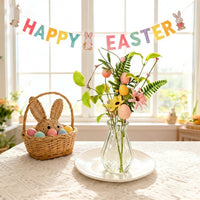 Artificial Easter Egg Flowers Easter Egg Floral Pick Branches for Floral Arrangement Wreath Decoration DIY Crafts Vase Arrangement