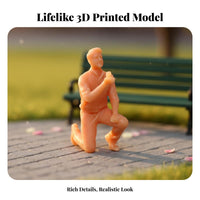 Wedding Miniature Figure Highly Detailed 1:64 Scale People Figure HO Scale Miniature Person Assorted Poses for Scene Builders