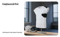 Anti-Collision Training Top 4-Pad Design Padded Football Compression Shirt Padded Football Shirt for Men, Athletes, Rugby, Workouts