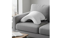 Slow Rebound Arched Arm Pillow Breathable Textile Tunnel Memory Foam Pillow Skin-Friendly Sleeping Aid Removable Washable Cover for Lounging