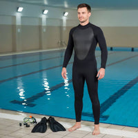 2mm Neoprene Wetsuit Keep Warm Single-Piece Wetsuit Jellyfish Protection Thermal Surfing Suit for Adults, Diving, Snorkeling