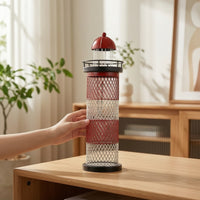 Lighthouse Vino Rack Iron Lighthouse Bottle Holder Decorative Vino Bottle Holder for Collectors, Home Bar