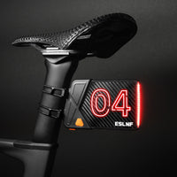 Long Battery Life LED Cycle License Plate High Visibility Programmable Bike Tail Light 5 Lighting Modes for Commuters, Adults, Group Rides
