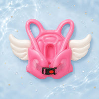 Adjustable Strap Inflatable Swim Vest Buckled Closure PVC Swim Vest Long-Lasting Easy to Inflate