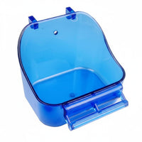 Removable Bird Food Bowl Easy to Clean Enclosure Mounted Food Bowl 2 in 1 Small Pet Bath Tub Multi Use