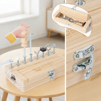 Educational Screwdriver Board Preschool Wooden Screw Block Screwdriver Toy for Preschoolers, Kids, Classroom, Home