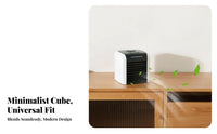 Cools & Humidifies Mini Air Conditioner Fan Humidifier Function Mini Air Cooler Complimentary for Office, Bedroom, Dorm Room