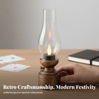 Flameless oil lantern Battery Operated Retro Night Light for gatherings Planners