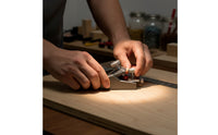 Compact Mini Hand Plane Gray Metal Finish Hand Plane Knurled Screws Mini Wood Planer Low-Height for Trimming, Smoothing