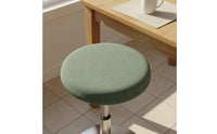 Round Stool Cover Dustproof Elastic Stool Seat Slipcover Round Chair Seat Protector Stretchy Home Textile Easy-Care for Kitchen