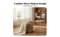 Plush Texture Square Pouf snug Comfortable Floor pillow Elegant Design Low Stool adaptable Seating for Homeowners, Apartment Dwellers, floor seating area Room, Balcony, Bedroom, Lounging