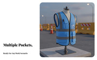 Reflective Safety Vest 360° Reflectivity High Visibility Vest Lightweight Long-Lasting for Warehouse Personnel, Warehouses