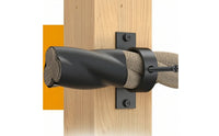 5 Pieces Rope Holder with Cross Screw Black Stainless Steel Rope Support Hanger Easy to Install Hardware for Home Improvers, Dock, Patio